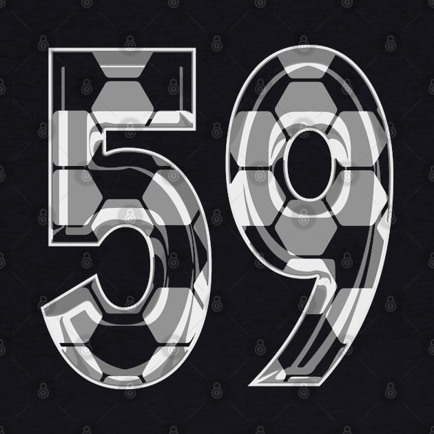 Soccer Number 59 Soccer Jersey #59 Soccer Mom Player Fan by TeeCreations